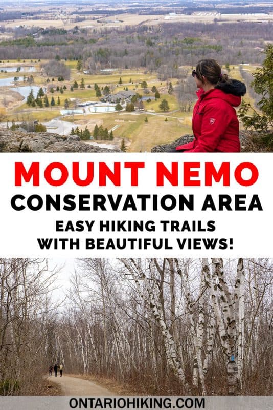 Mount Nemo Conservation Area is a wonderful place to go hiking for a couple of hours in Burlington, Ontario, Canada. There are two easy loop trails and scenic lookouts all along the way. Learn more about this great Ontario hiking trip. #Ontario #Hiking #Hikes #Canada #MountNemo