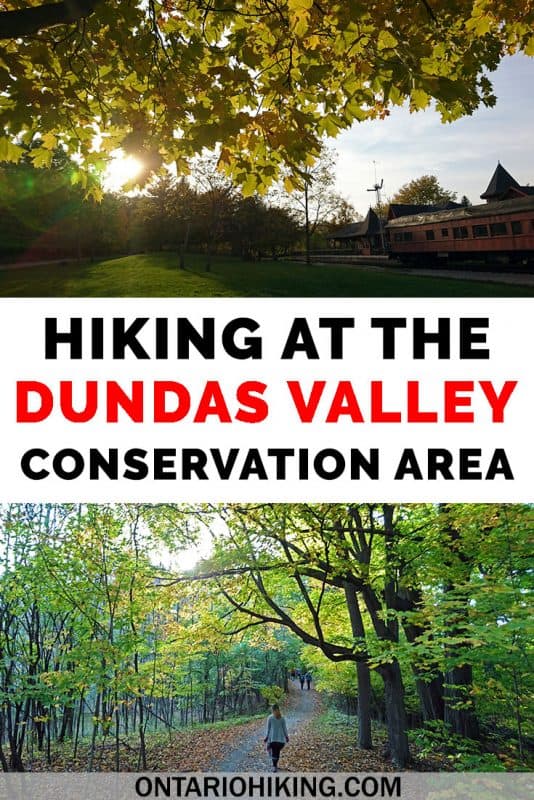 The Dundas Valley Conservation Area offers some of the best hiking in southern Ontario, Canada. There are intriguing old ruins, a Victorian train station, and 40km of hiking trails to explore. #DundasValley #ConservationArea #OntarioHiking #Canada #Ontario #HikingTrails