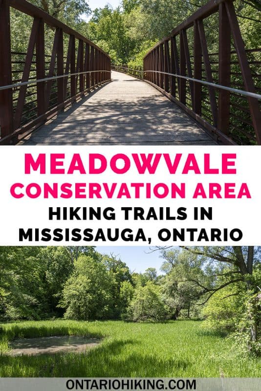 Meadowvale Conservation Area is one of the most scenic areas in Mississauga, Ontario, Canada. Hike on the Culham Trail along the Credit River for beautiful views. #Mississauga #Hiking #Toronto #GTA #Trails