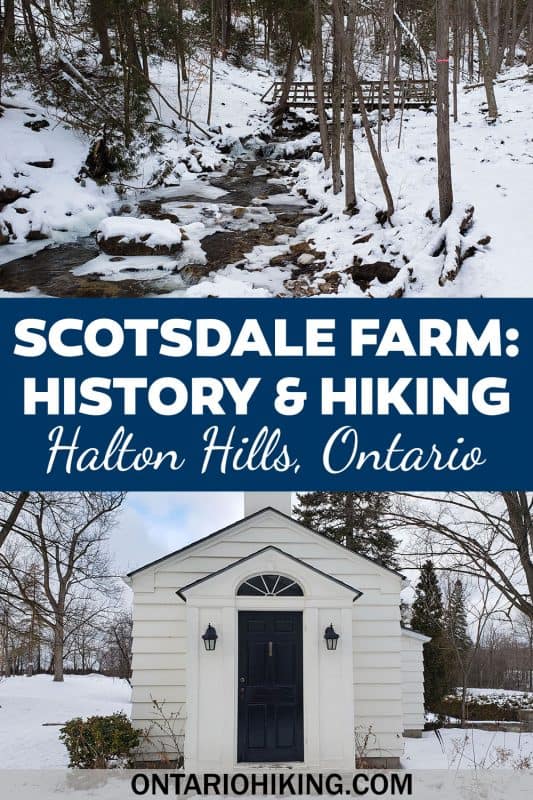 Scotsdale Farm is a beautiful place to go hiking and learn a little bit of local history, too. These hiking trails in Halton Hills, Ontario, are along the Bruce Trail and its side trails. They're gorgeous all year long!