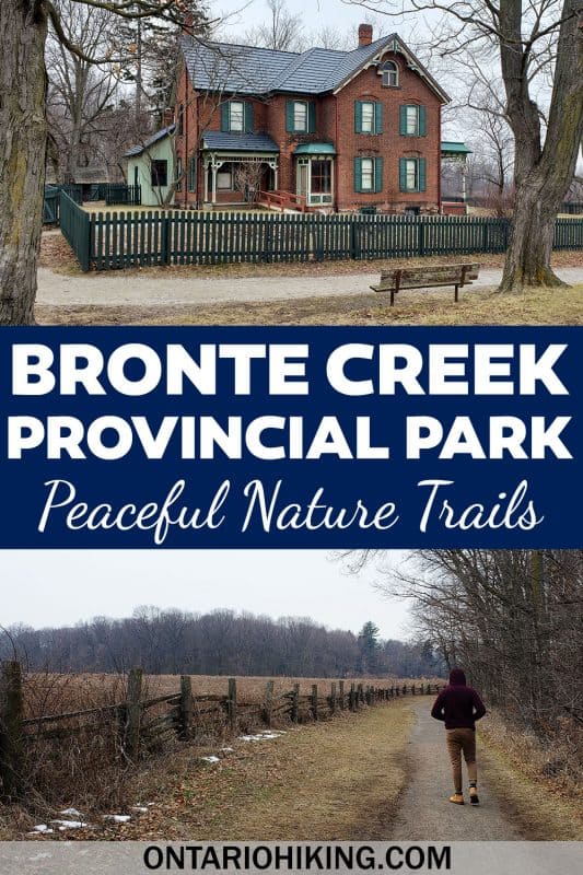 Bronte Creek Provincial Park is a wonderful place to go hiking in Oakville, Ontario, Canada. There are tons of peaceful nature trails through forests and across meadows with pretty views of the ravine.