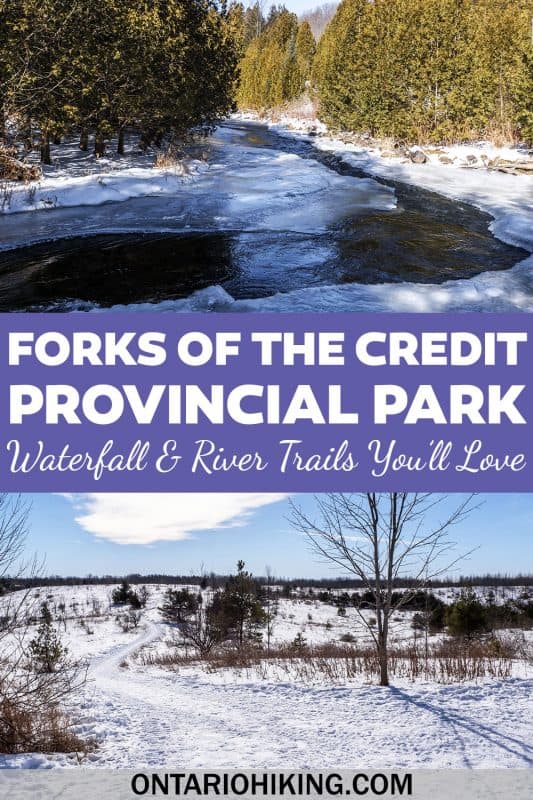 Forks of the Credit Provincial Park is an amazing place to go hiking near Toronto, and it's brilliant all year long. Here is what it's like to go hiking there in the winter. You can view a beautiful frozen waterfall and walk down by the snowy river.