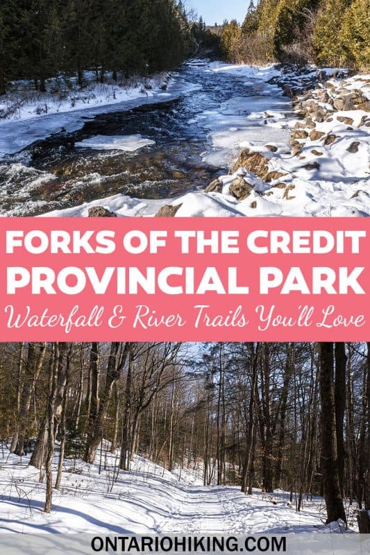 Forks of the Credit Provincial Park is an amazing place to go hiking near Toronto, and it's brilliant all year long. Here is what it's like to go hiking there in the winter. You can view a beautiful frozen waterfall and walk down by the snowy river.