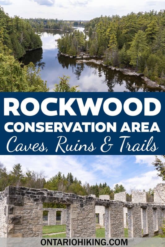 Rockwood Conservation Area is an amazing place to go hiking near Guelph, Ontario, Canada. There are so many interesting features like beautiful lookouts, old mill ruins, caves, and more.