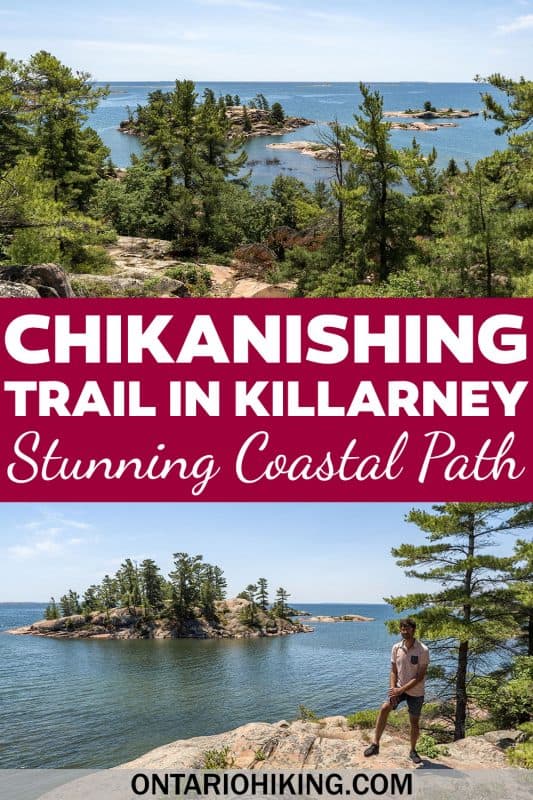 The Chikanishing Trail is an amazing hiking trail at Killarney Provincial Park, Ontario, Canada. It's a coastal rock across expansive pink granite rocks with incredible scenery all around.