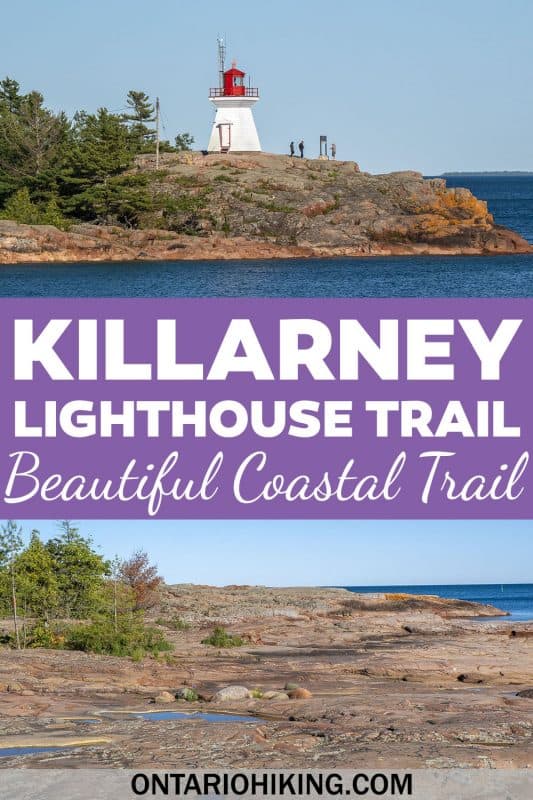 The Killarney Lighthouse Trail is a beautiful coastal walk across pink granite rocks and beside the Killarney Channel. You'll hike towards a pretty lighthouse and enjoy beautiful views wherever you look.