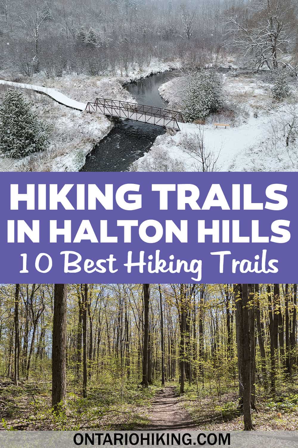 These are the best Halton Hills hiking trails, in Georgetown and beyond. Enjoy these beautiful conservation areas and hiking trails.