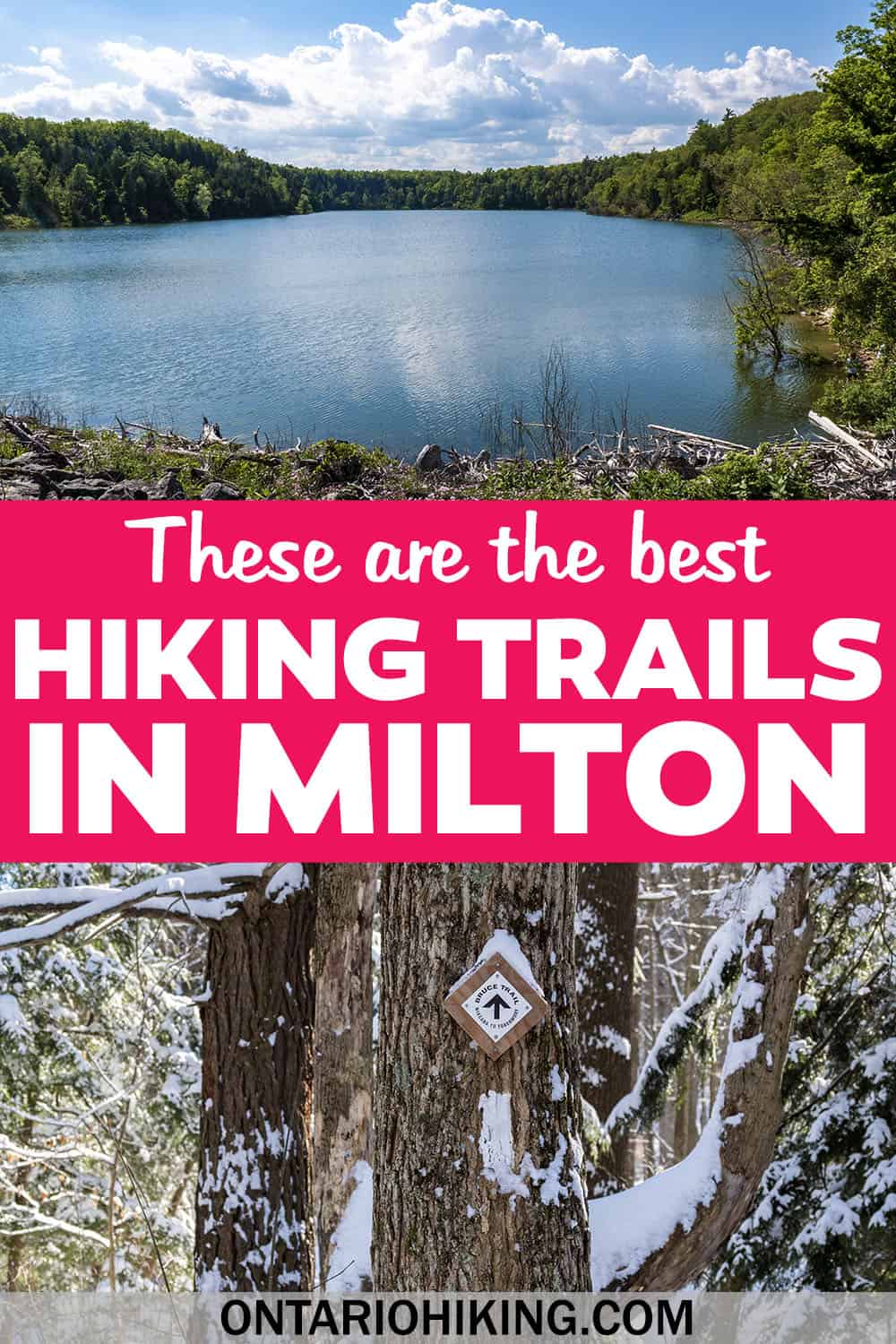 These are the best Milton hiking trails, including conservation areas and local forest walks. Let's go hiking in Milton, Ontario!