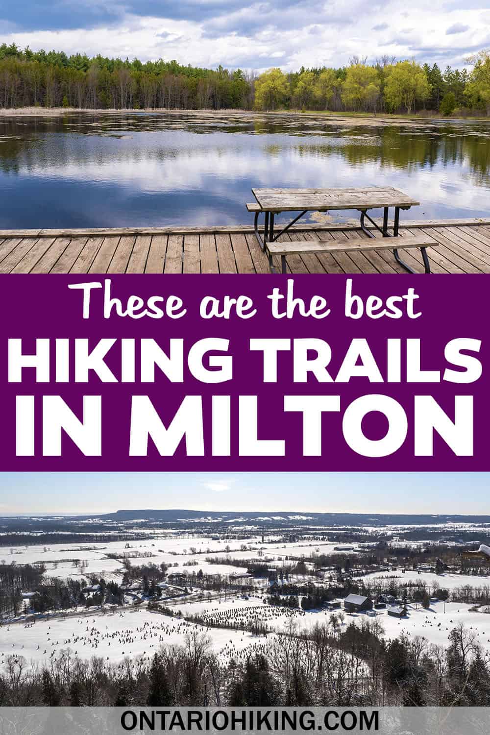These are the best Milton hiking trails, including conservation areas and local forest walks. Let's go hiking in Milton, Ontario!
