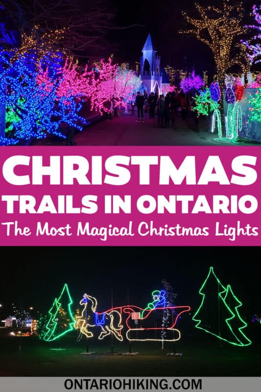 These are the most magical Christmas trails in Ontario. Go for a walk and enjoy dazzling Christmas lights and decorations along the way.