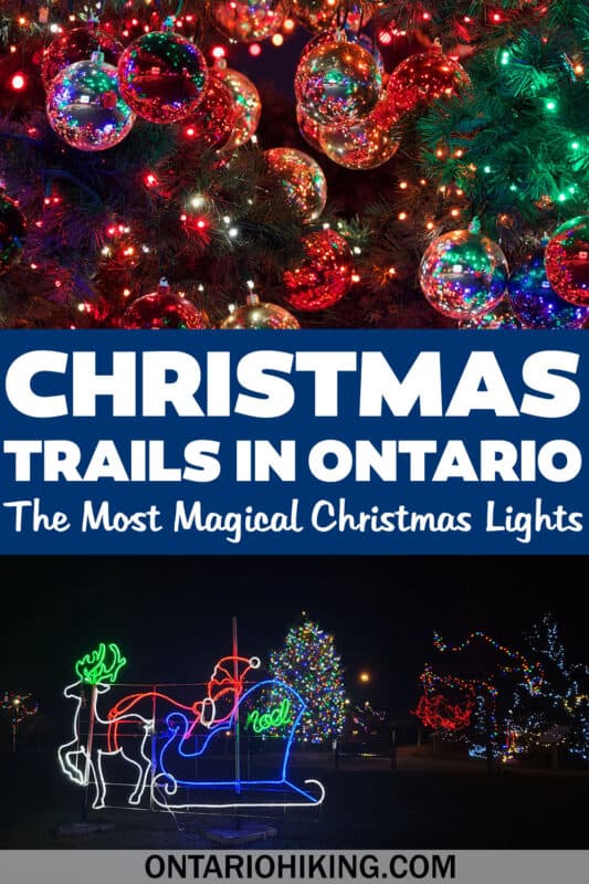 These are the most magical Christmas trails in Ontario. Go for a walk and enjoy dazzling Christmas lights and decorations along the way.