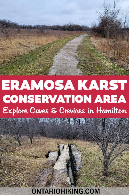Eramosa Karst Conservation Area in Hamilton is home to unique caves, crevices and sinkholes. These hiking trails are a fun place to explore.