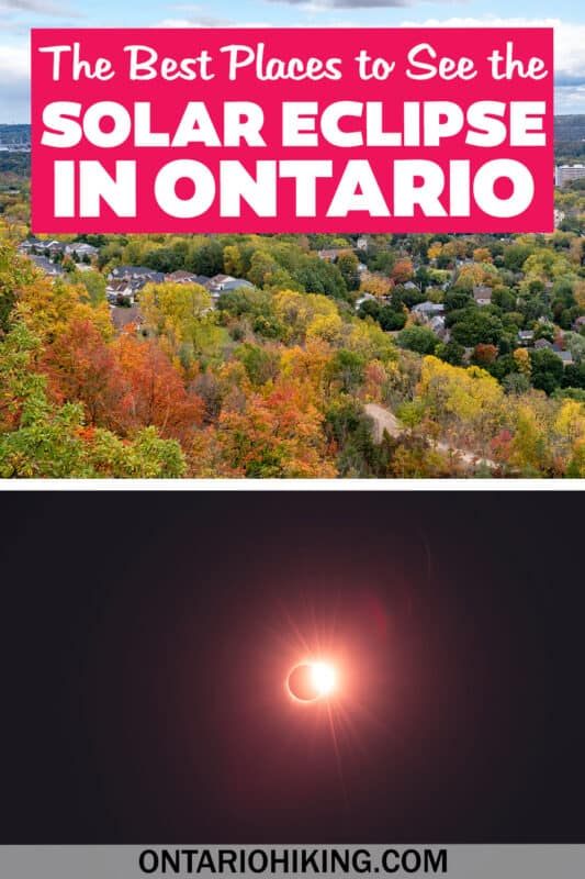 Looking for where to watch the 2024 solar eclipse in Ontario? We'll suggest the best parks and trails for this amazing astronomical event.