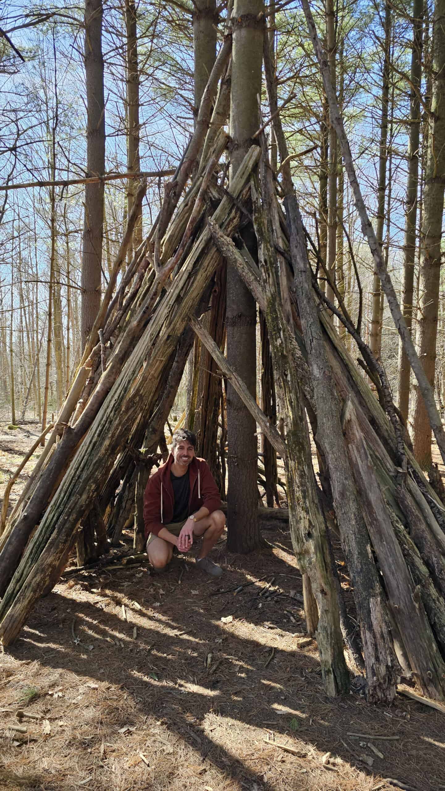 Structure in the woods