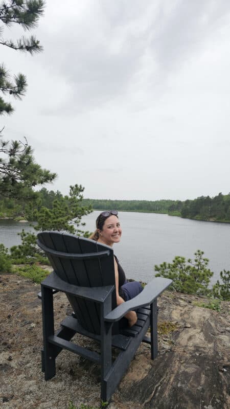 Lauren on the Muskoka Chair